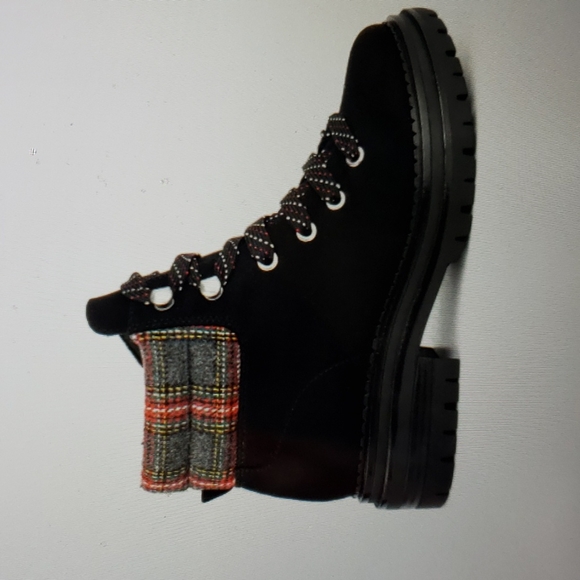 NEW Sugar Rave Plaid Cuff Hiker Boot - Picture 10 of 12